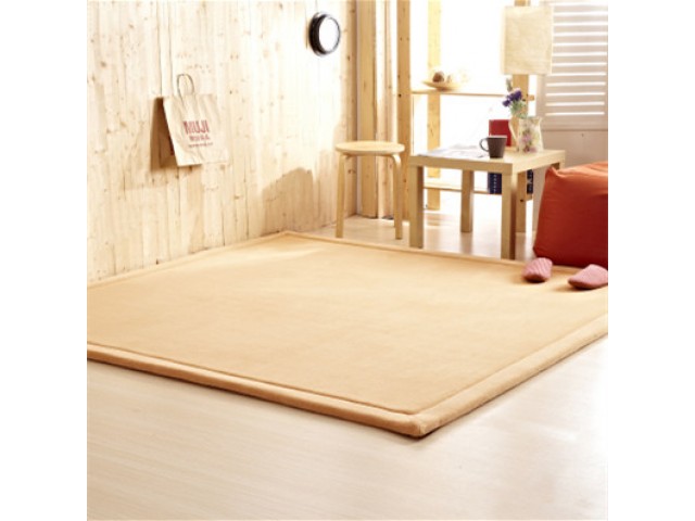 Tæppe, luksusudgave, 2x2m, Sandy Brown